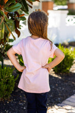 Load image into Gallery viewer, Girls&#39; Light Pink Crewneck Tee
