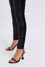 Load image into Gallery viewer, Judy Blue Faux Leather &amp; Denim Skinny Jeans
