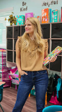 Load image into Gallery viewer, MS. HONEY BLOUSE, TAN
