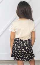 Load image into Gallery viewer, FLOWER CHILD GIRLS RUFFLE SHORTS
