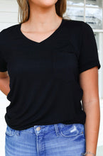 Load image into Gallery viewer, Michelle Mae Sophie Pocket Tee - Black
