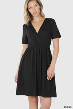 Load image into Gallery viewer, Brushed Buttery Soft Fabric Surplice Dress
