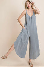 Load image into Gallery viewer, Solid French Terry Wide Leg Jumpsuit
