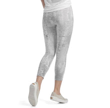 Load image into Gallery viewer, OMG Wide Waistband Capri Leggings - White/Grey
