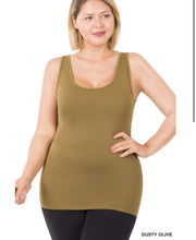 Load image into Gallery viewer, ZENANA SCOOP NECK SEAMLESS TANK TOP
