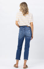 Load image into Gallery viewer, Judy Blue PLUS HI-RISE RAINBOW EMBROIDERY CROPPED STRAIGHT LEG
