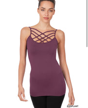 Load image into Gallery viewer, ZENANA SEAMLESS TRIPLE CRISS-CROSS FRONT CAMI
