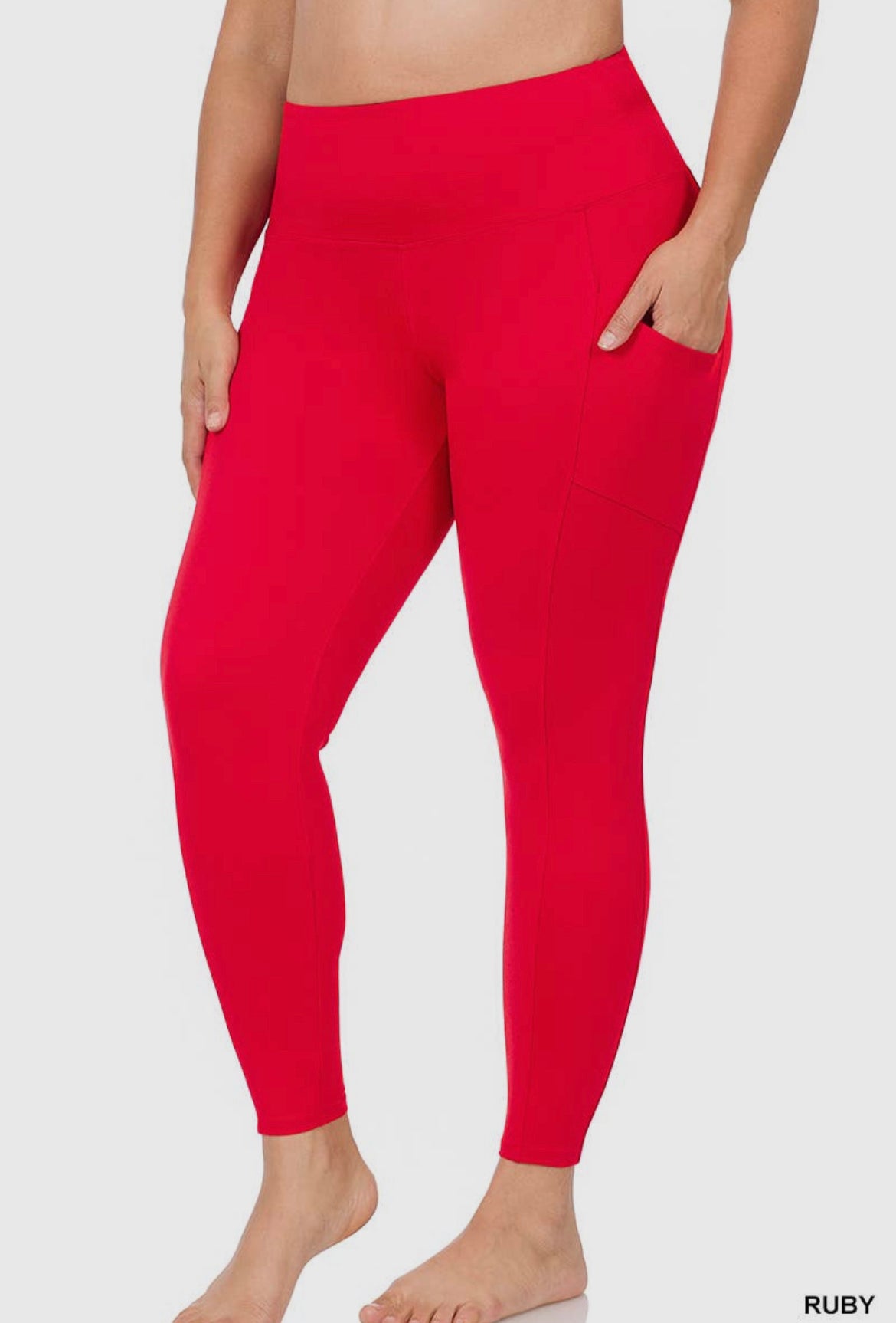 Red Prancing Llama Leggings Pants TC Tall & Curvy Size Dren Designs
