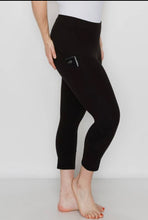 Load image into Gallery viewer, Zenana High Waist Capri Yoga Pants with Side Pockets
