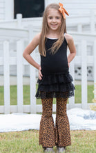 Load image into Gallery viewer, GIRLS&#39; THE WILD ONES TAN LEOPARD FLARE PANTS

