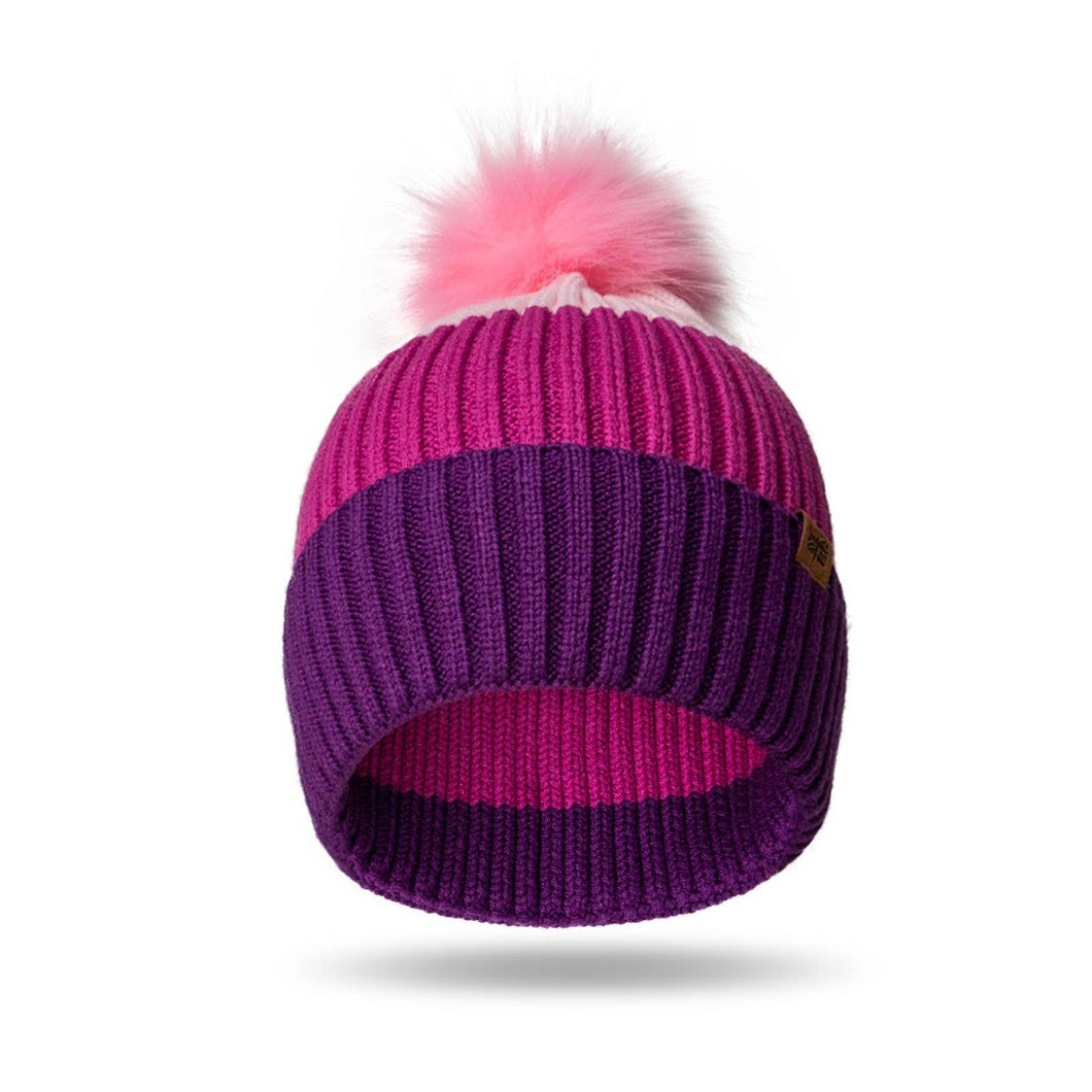 Britts Knits Wonderland Collection Kids Pom Hats: Pink