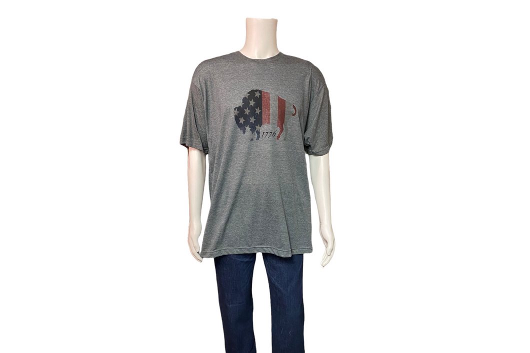 Unisex Patriotic 1776 American Buffalo T-Shirt