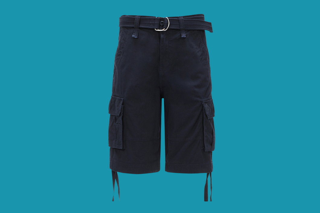 Men's Solid Cargo Shorts