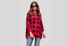 Load image into Gallery viewer, Apple Orchard Plaid Lightweight Sweater
