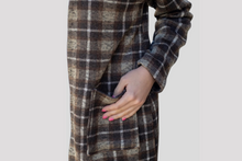 Load image into Gallery viewer, FIREPLACE CHILLIN SWEATER CARDIGAN WITH POCKETS, PLAID
