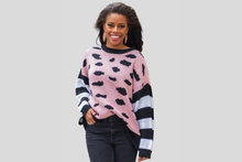 Load image into Gallery viewer, FALL-ING IN WARMTH LONG SLEEVE PULLOVER SWEATER, PINK

