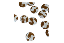 Load image into Gallery viewer, Brown Cow Print 12mm Glass Cabochon Earrings
