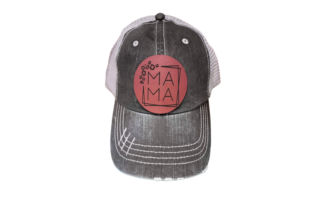 Circular Maroon Mama Hat