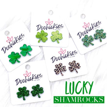 Load image into Gallery viewer, 16mm Acrylic Clover Studs -Earrings
