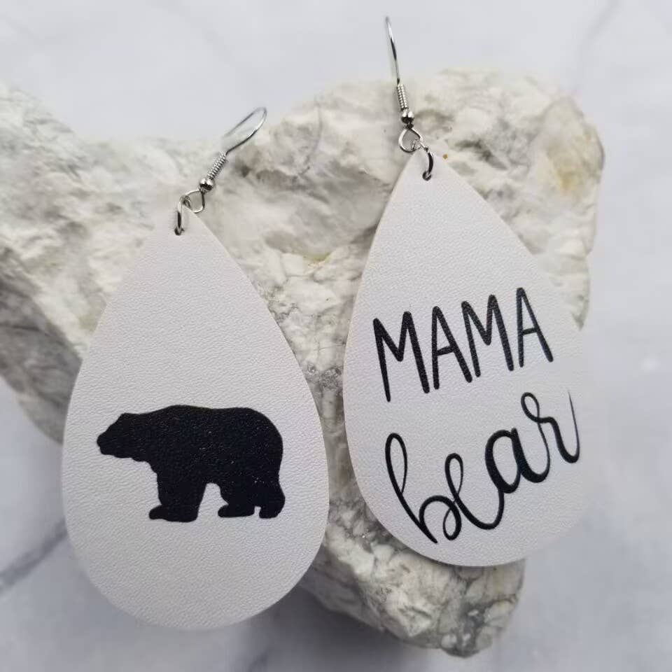 Mama Bear Earrings - MOTHERS DAY