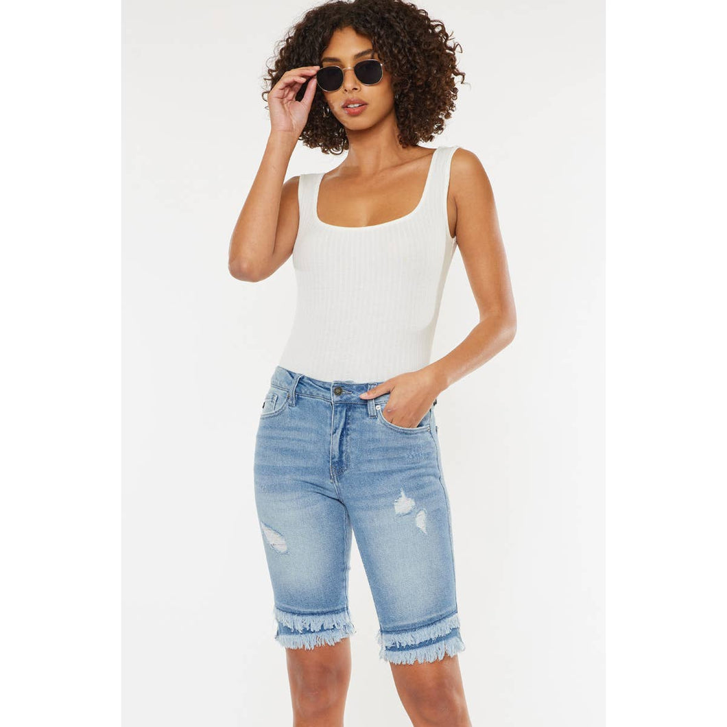 KanCan High Rise Ruffle Shorts - krisglamcloset
