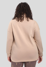 Load image into Gallery viewer, Curvy High Neck Pullover with Curved Hem
